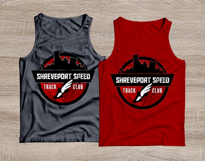 shreveport speed track logo desigm